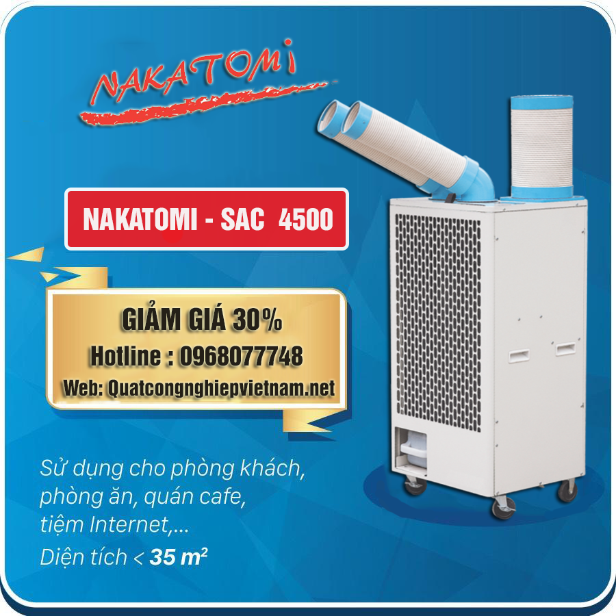 Bán máy lạnh di động nakatomi SAC 4500 giá rẻ